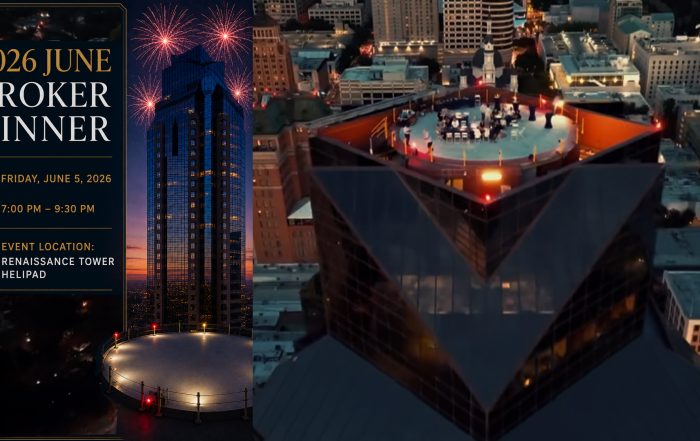 The ECP Brokers Helipad BBQ on the Top of the Renaissance Tower was Epic!